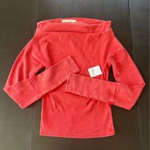 New Free People Size Medium Pink Magenta Long Sleeve Shirt